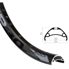 Обод Rodi Tryp 30 27.5" чёрный 32отв.